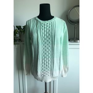 Mint Ombré Knit Sweater